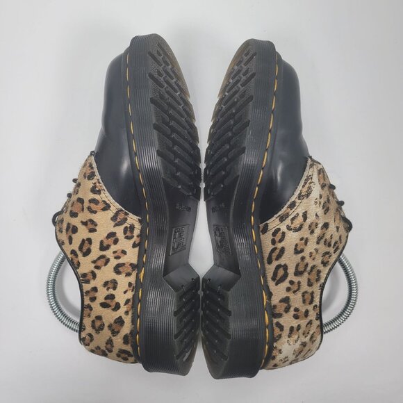 Dr. Marten Docs 1461 Leopard Women's Black Leather Oxford Loafer Shoes US Size 7 - Picture 6 of 8
